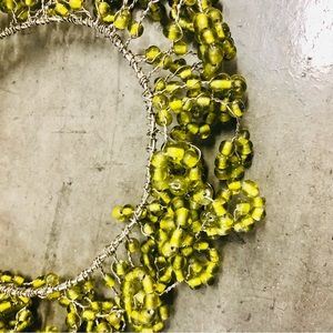 ✨RARE ✨Pottery Barn Green Glass Candle Ring